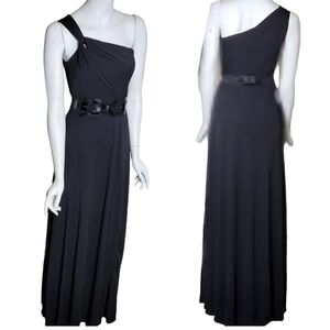 White House Black Market One Shoulder Evening Dress Gown